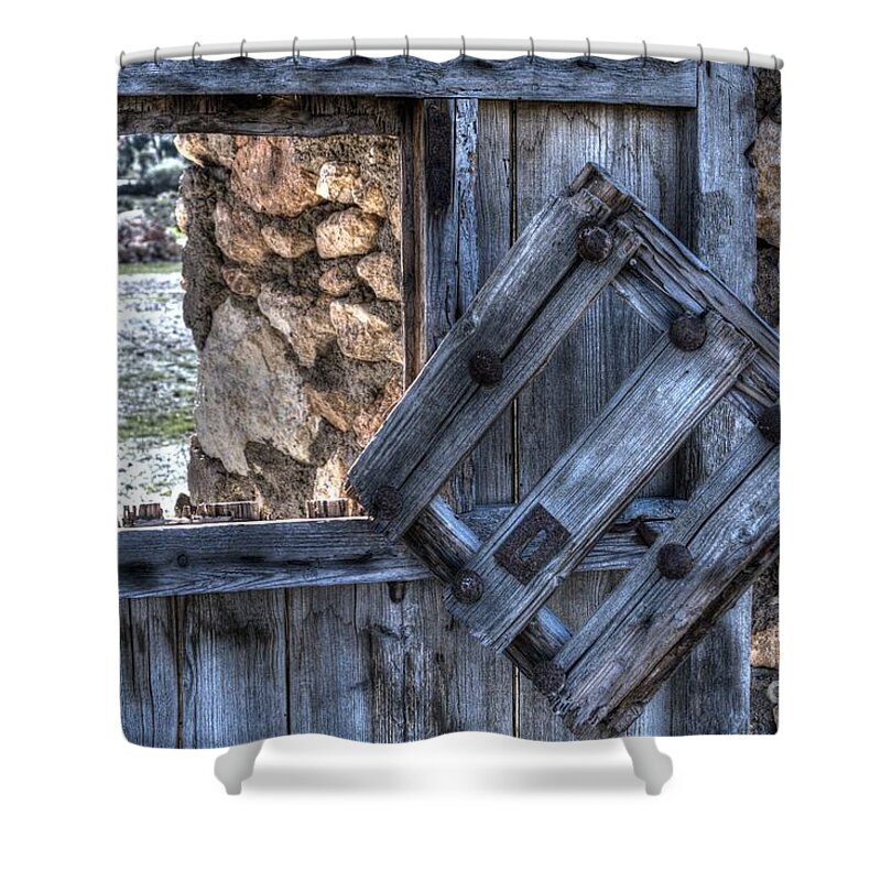 Ruin Shower Curtain featuring the photograph Glimpses of times past by Heiko Koehrer-Wagner