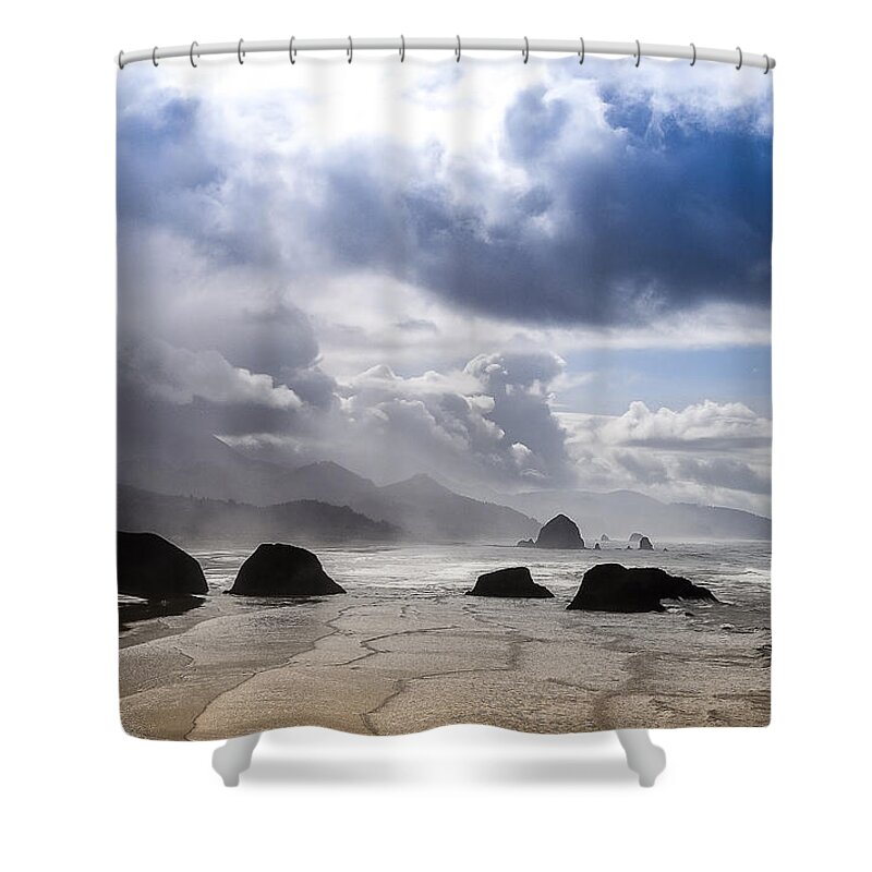 Canon Beach Shower Curtain featuring the photograph Glorious Day by Cassius Johnson