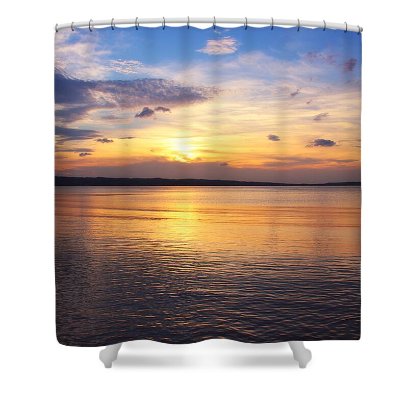 Glorious Setting Shower Curtain featuring the photograph Glorious Setting by Rachel Cohen
