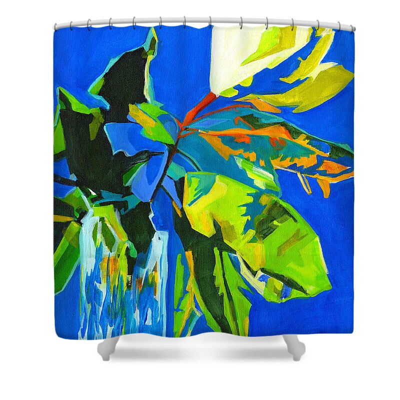 Tanya Filichkin Shower Curtain featuring the painting Glorious by Tanya Filichkin