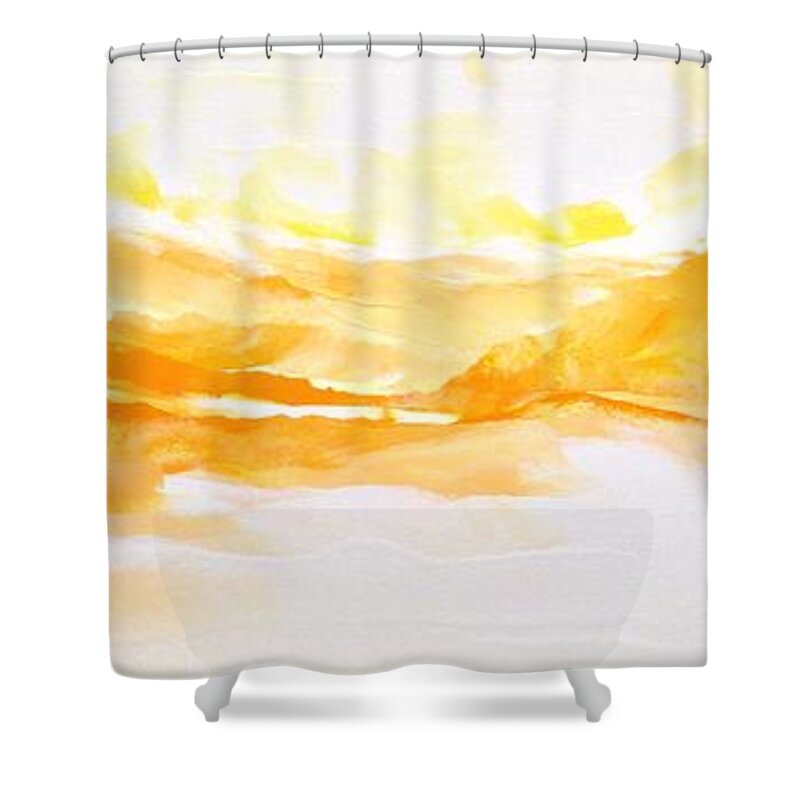 Faith Shower Curtain featuring the painting Glory Be by Linda Bailey