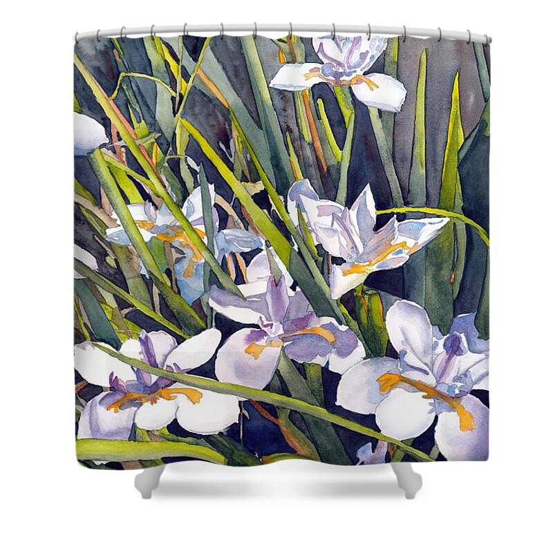 Watercolor Shower Curtain featuring the painting Glory Days by Gerald Carpenter