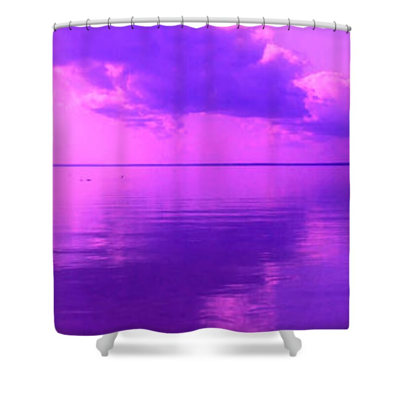 Photograph Shower Curtain featuring the photograph God's Canvas by Marianne NANA Betts