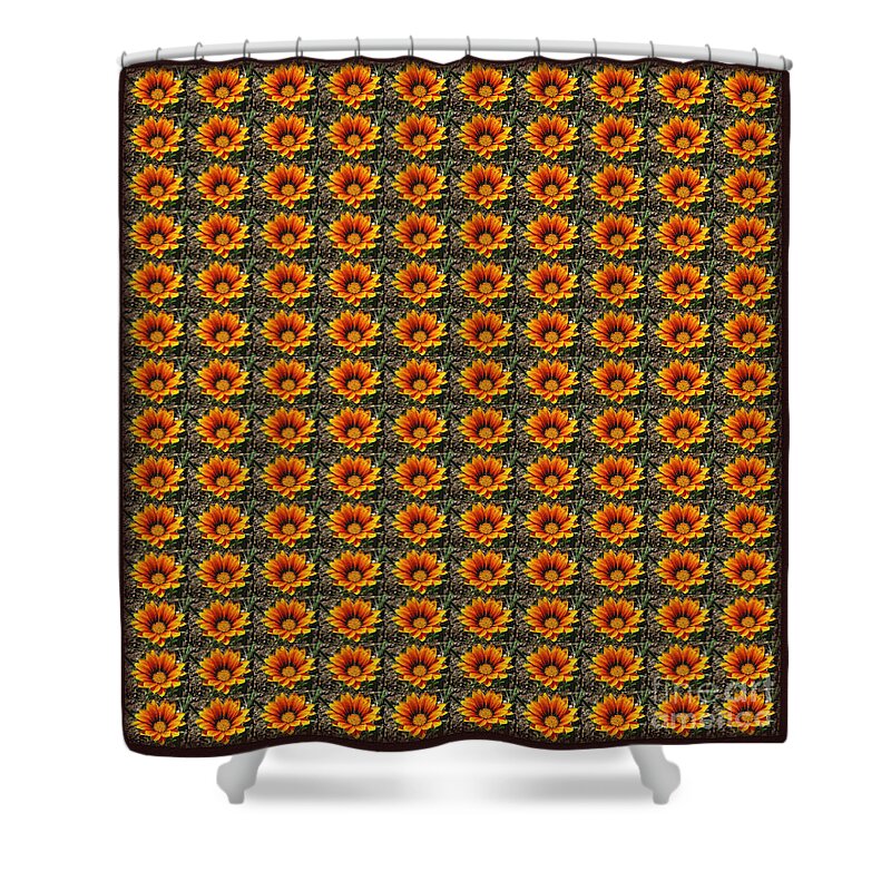 Golden Daisy Delight Shower Curtain featuring the photograph Golden Daisy Delight by Barbara A Griffin