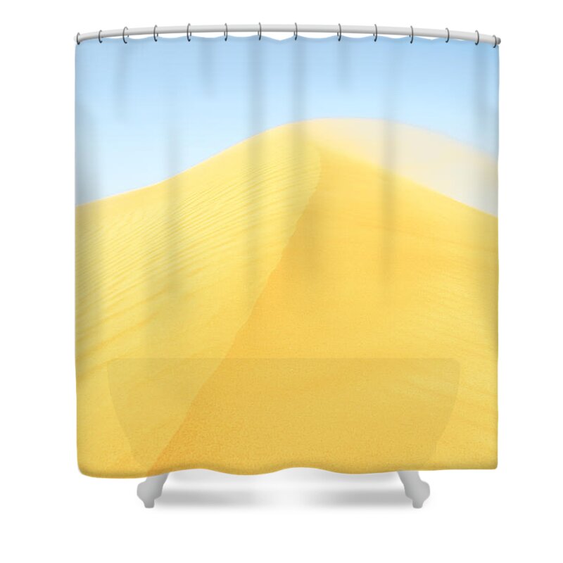 Desert Shower Curtain featuring the photograph Golden sand dune by Matteo Colombo