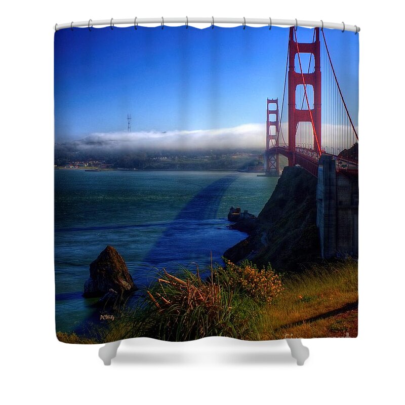 Golden Shadow Shower Curtain featuring the photograph Golden Shadow by Patrick Witz