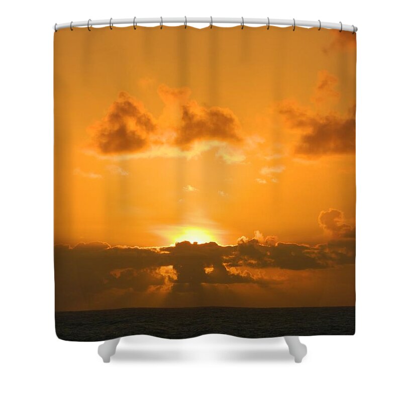 Sunset Shower Curtain featuring the photograph Golden Sunset by Gallery Of Hope 