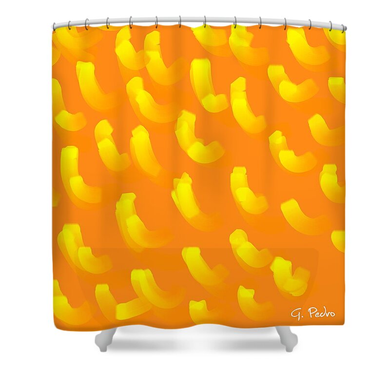 Goldfish Shower Curtain featuring the painting Goldfish by George Pedro