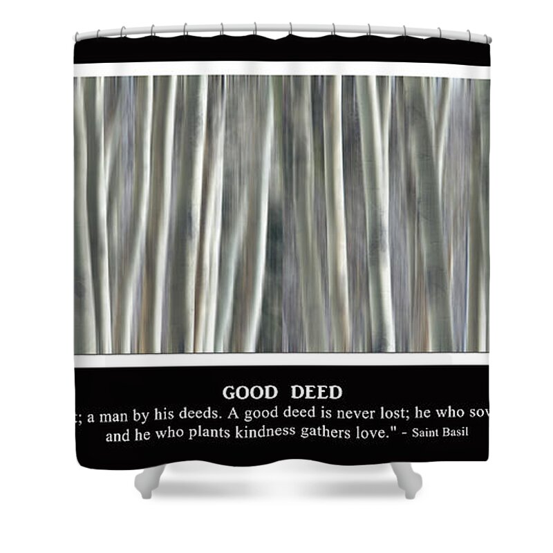Good Deed Shower Curtain featuring the photograph Good Deed by James BO Insogna