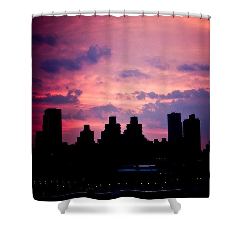 New York City Shower Curtain featuring the photograph Good Morning New York by Sara Frank