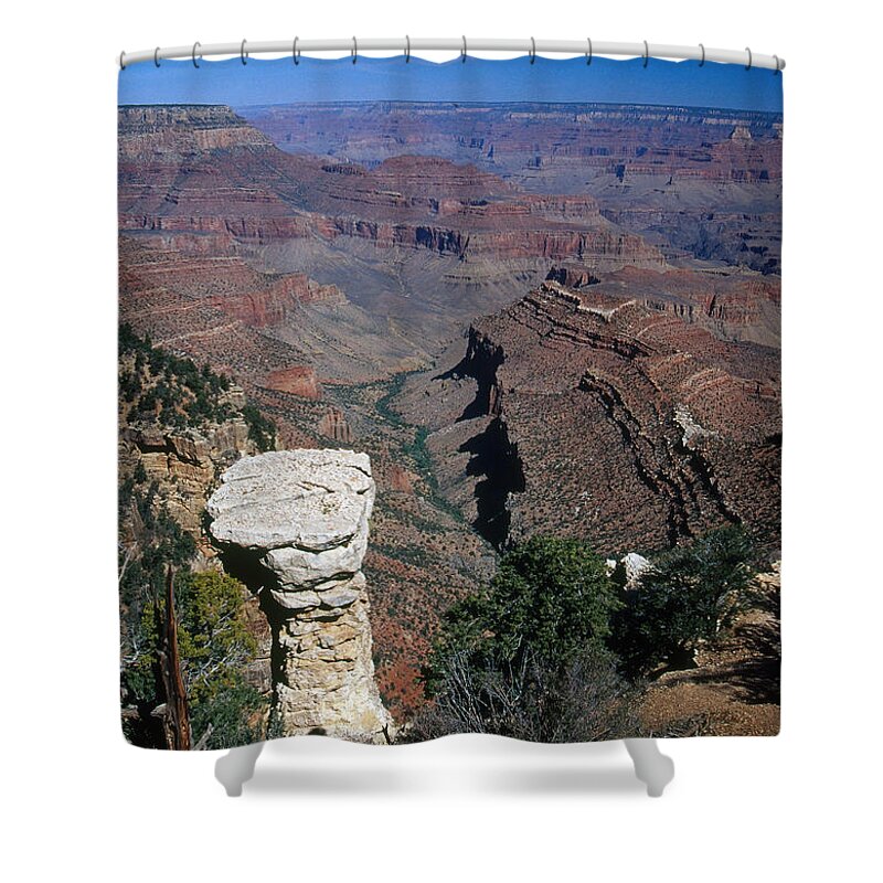 Grand Canyon National Park Shower Curtain featuring the photograph Grand Canyon Near Mather Point by Gregory G. Dimijian, M.D.