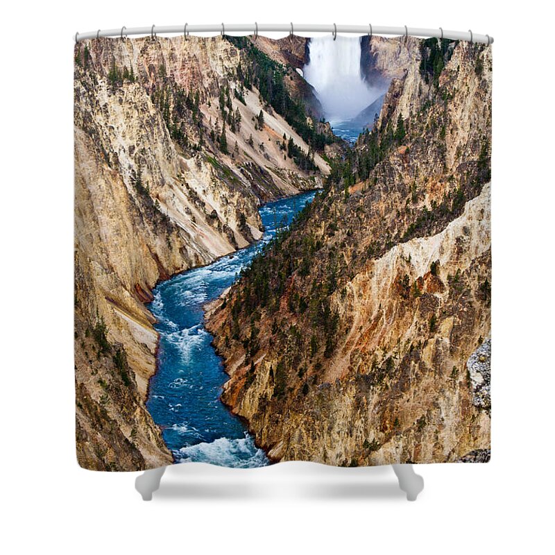 Grand Canyon Of Yellowstone Shower Curtain featuring the photograph Grand Canyon of Yellowstone by Bill Gallagher