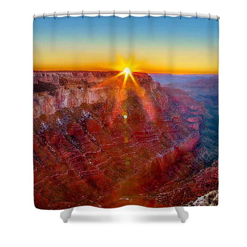 Grand Canyon Shower Curtain featuring the photograph Grand Canyon Sunset by Az Jackson
