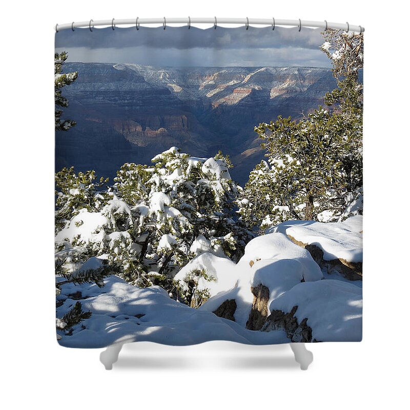 Grand Canyon Shower Curtain featuring the photograph Grand by Laurel Powell