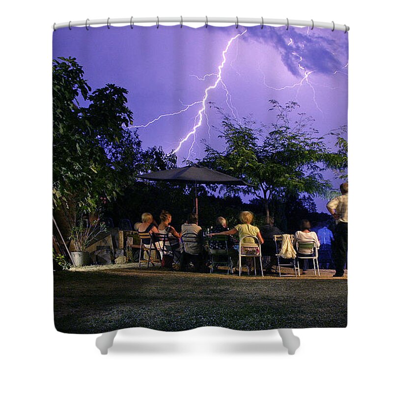 Lightning Shower Curtain featuring the photograph Grand Theatre of Nature by Casper Cammeraat