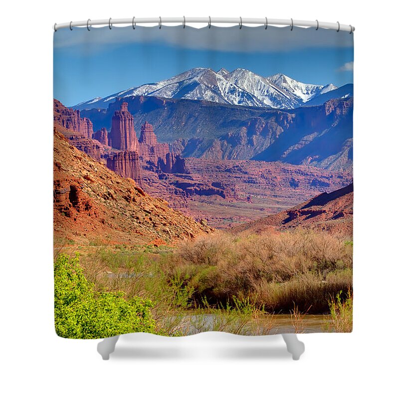 Colorado River Shower Curtain featuring the photograph Grand Views by Sue Karski