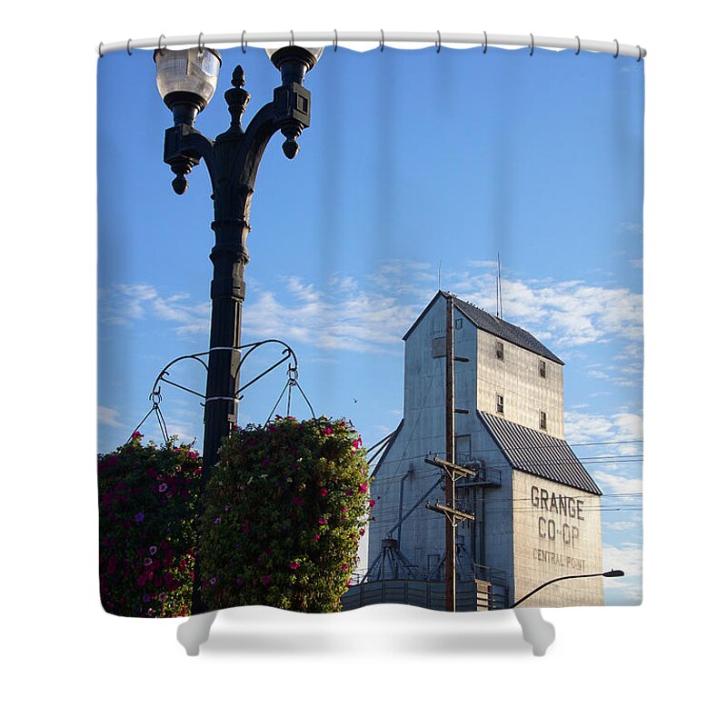 Grange Co-op Shower Curtain featuring the photograph Grange Co-op by Mick Anderson