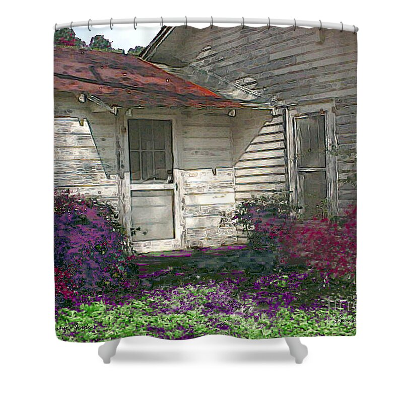 Old House Shower Curtain featuring the photograph Granny's Garden by Lee Owenby