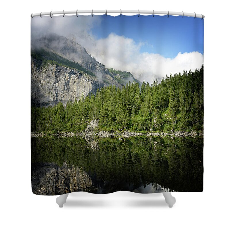 Tranquility Shower Curtain featuring the photograph Gravity Zero by Philippe Sainte-laudy Photography