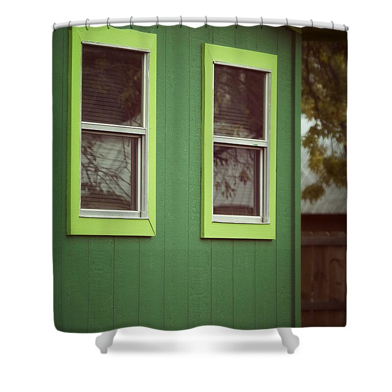  Shower Curtain featuring the photograph Green House by Trish Mistric