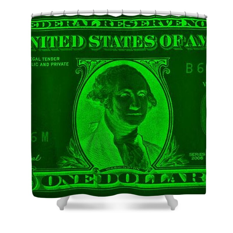 One Shower Curtain featuring the photograph Green One by Rob Hans