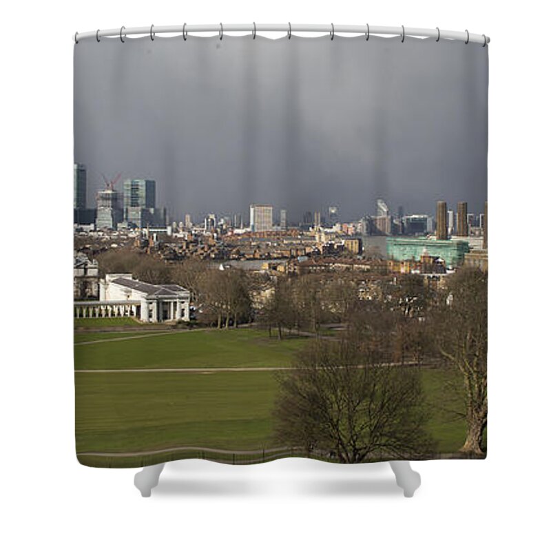 Greenwich Shower Curtain featuring the photograph Greenwich Park central London by Tony Mills