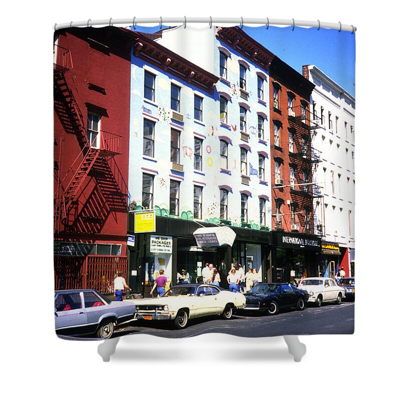 Greenwich Village Shower Curtain featuring the photograph Greenwich Village in 1984 by Gordon James