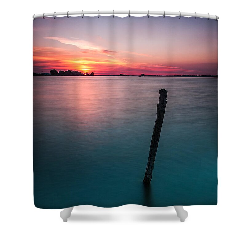 Landscapes Shower Curtain featuring the photograph Greeting The Sun by Davorin Mance
