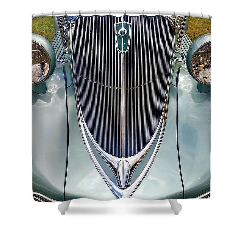 Car Shower Curtain featuring the photograph Grillin by Ron Weathers