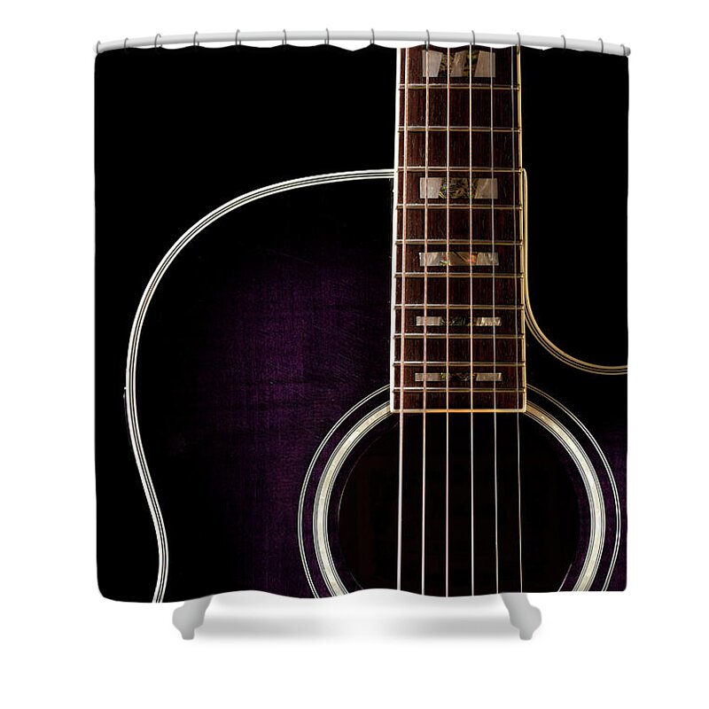 Music Shower Curtain featuring the photograph Guitar by Daniel T Jester