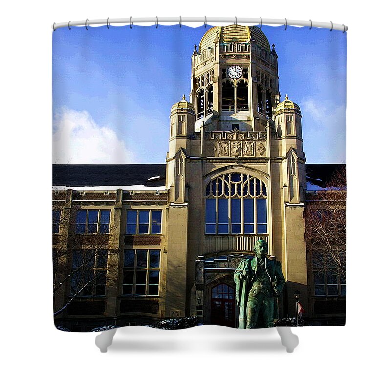 Muhlenberg College Shower Curtain featuring the photograph Haas College Center- Muhlenberg College by Jacqueline M Lewis