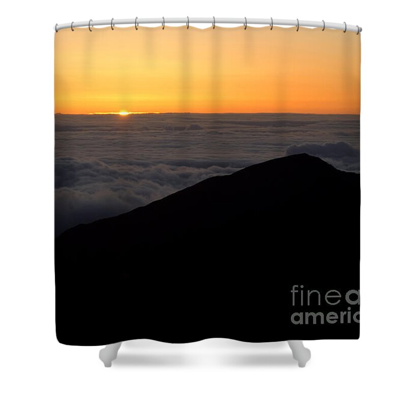 Landscape Shower Curtain featuring the photograph Haleakala Sunrise by Benjamin Reed