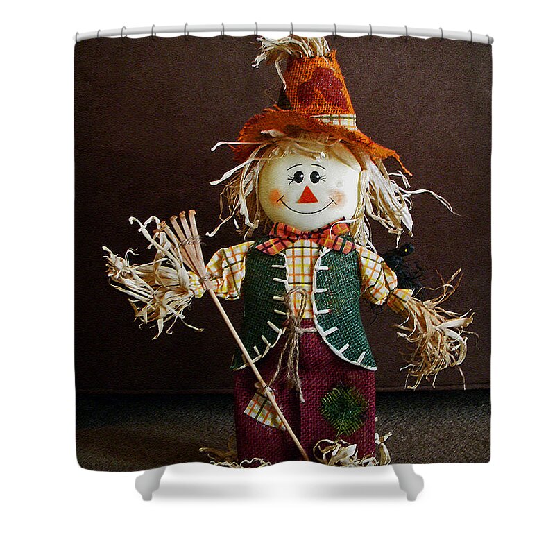 Halloween Shower Curtain featuring the photograph Halloween Scarecrow by Aimee L Maher ALM GALLERY