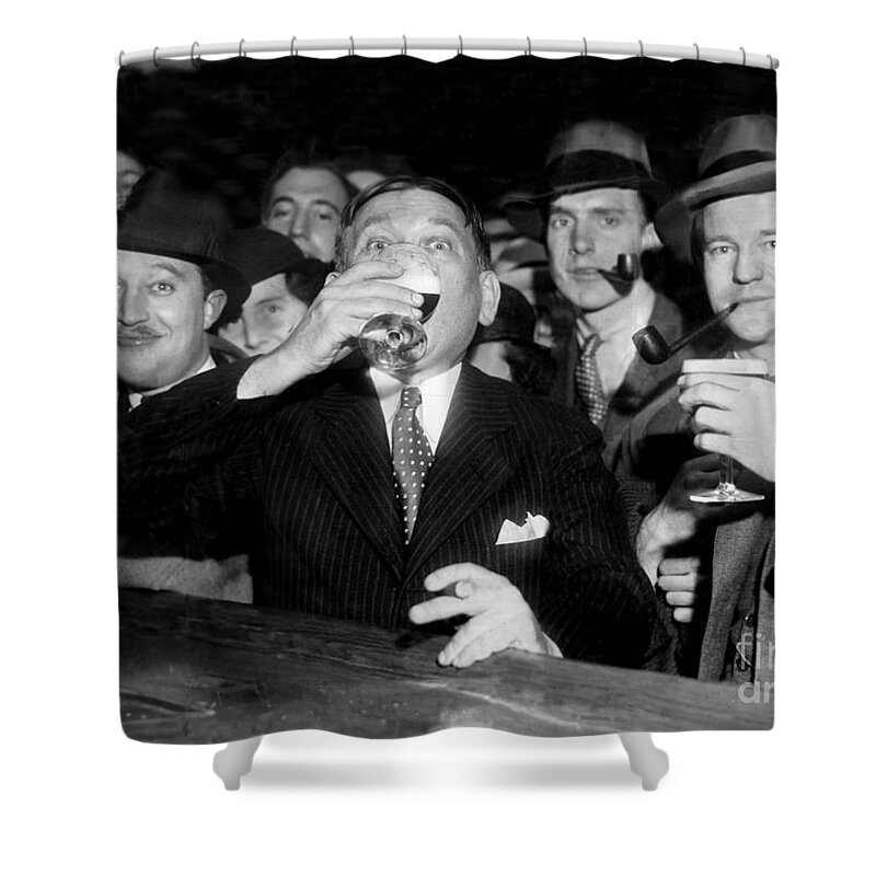Stamp Out Prohibition Shower Curtain featuring the photograph Happy Days Are Here Again by Jon Neidert