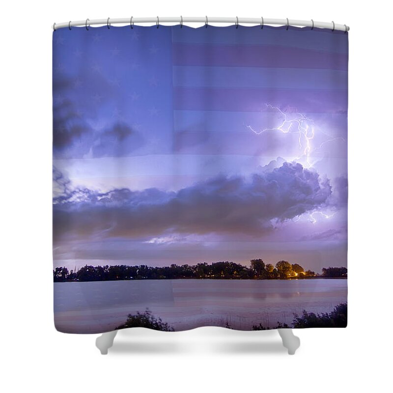 Fourth Of July Shower Curtain featuring the photograph Happy Independence Day by James BO Insogna
