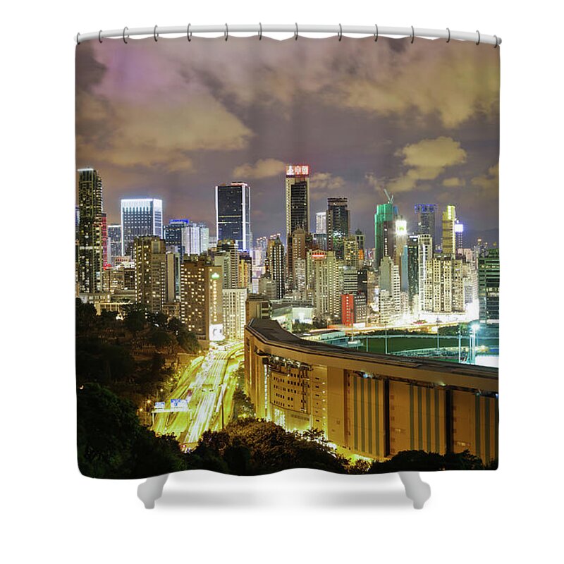 Causeway Bay Shower Curtain featuring the photograph Happy Valley by Andi Andreas