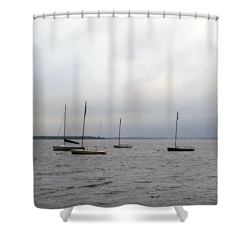 Sailboats Shower Curtain featuring the photograph Harbor by David Jackson