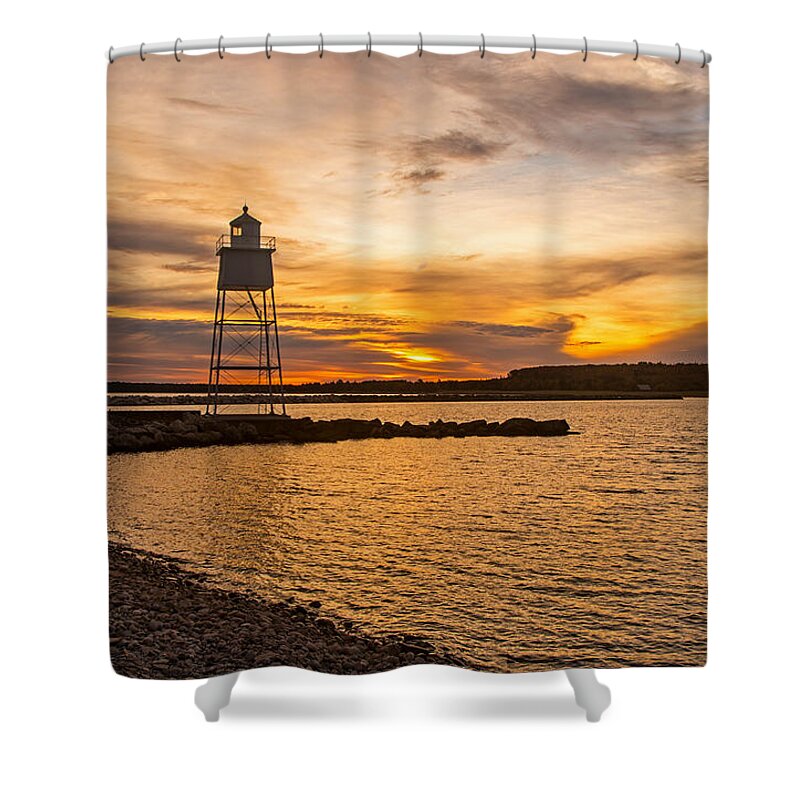 Sunrise Shower Curtain featuring the photograph Harbor Sunrise by Gary McCormick