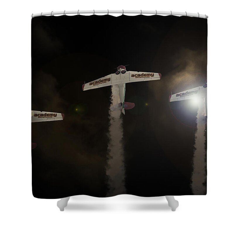 North American T-6 Texan/harvard Shower Curtain featuring the photograph Harvard Light by Paul Job