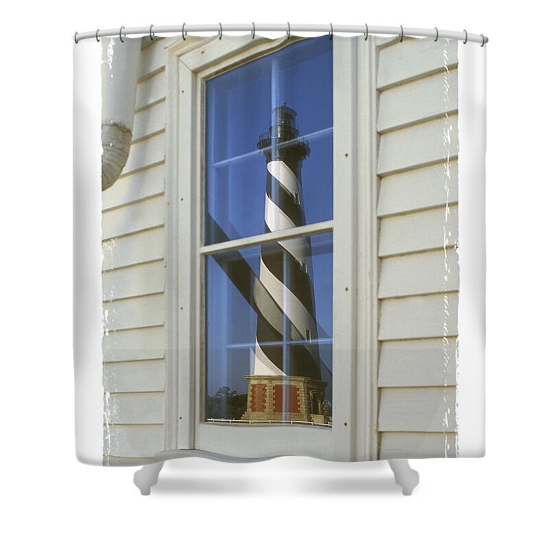 Cape Hatteras Lighthouse Shower Curtain featuring the photograph Hatteras Lighthouse S P by Mike McGlothlen
