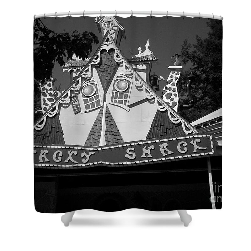 Whacky Shack Shower Curtain featuring the photograph Haunted House by Michael Krek