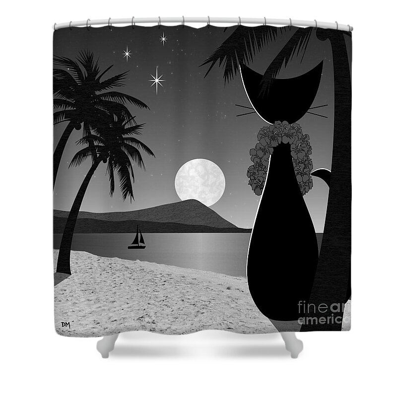 Hawaii Shower Curtain featuring the digital art Hawaii by Donna Mibus