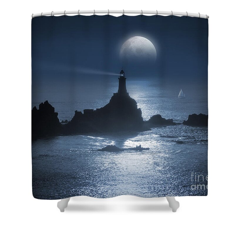 La Shower Curtain featuring the photograph Heading for the Light by Edmund Nagele FRPS