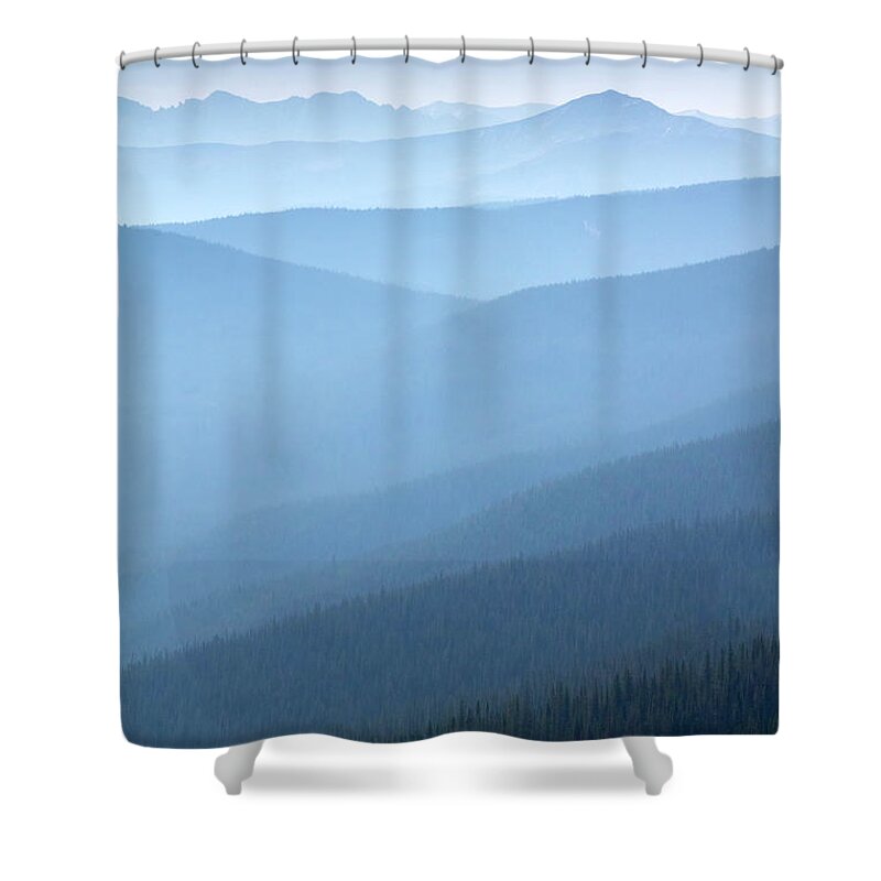 Climate Shower Curtain featuring the photograph Heavy Smoke From Nearby Forest Fires by Ricardoreitmeyer