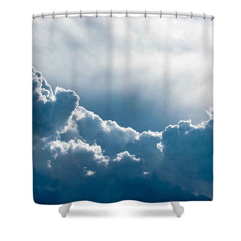 Sky Shower Curtain featuring the photograph Heavy Thunderclouds on the Sky by Andreas Berthold