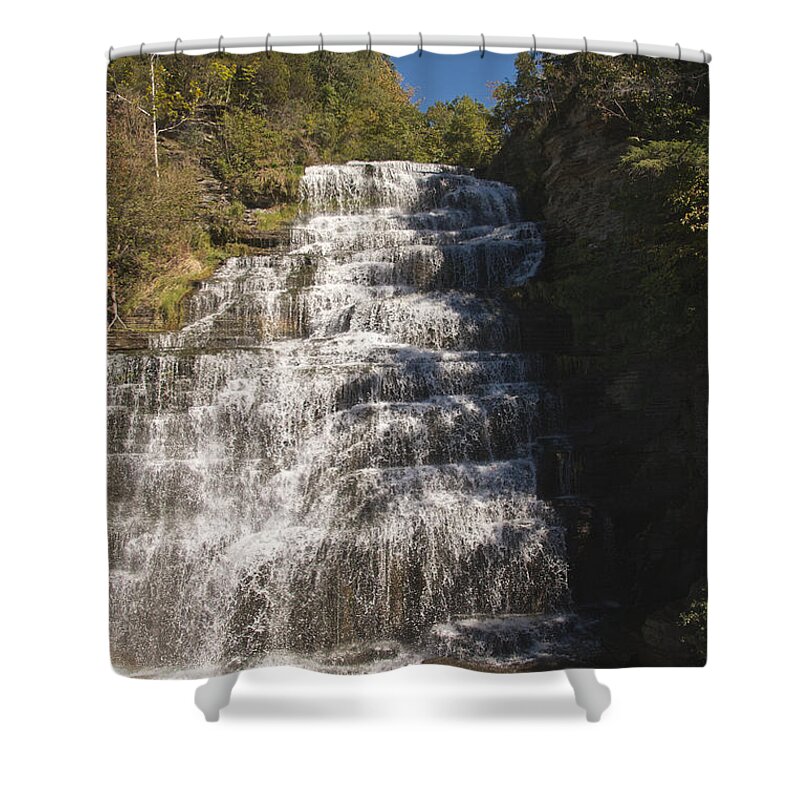 Water Shower Curtain featuring the photograph Hector Falls by William Norton