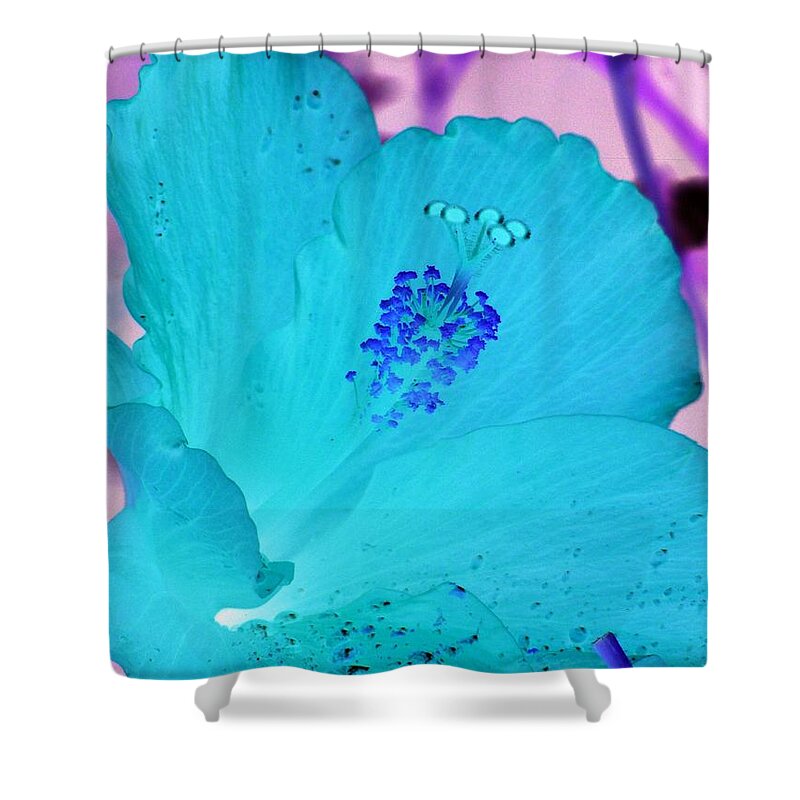 Hibiscus Shower Curtain featuring the photograph Hibiscus - After The Rain - PhotoPower 760 by Pamela Critchlow
