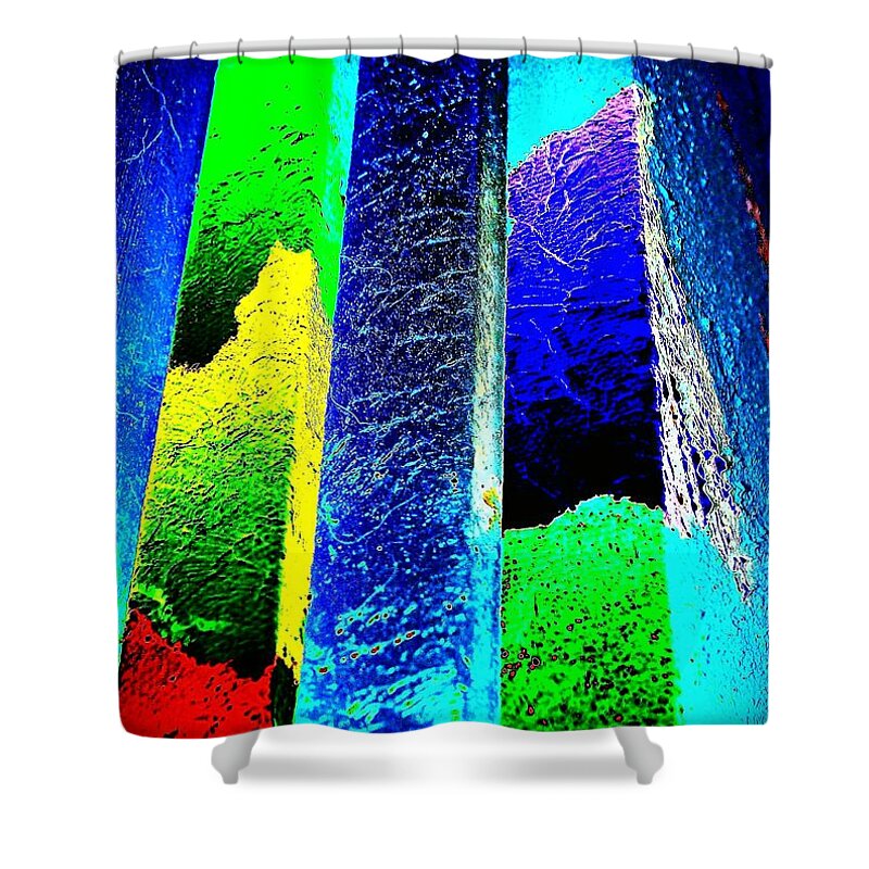 Higher Shower Curtain featuring the painting Higher by Jacqueline McReynolds
