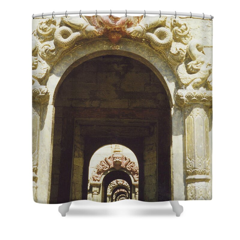 First Star Shower Curtain featuring the photograph Hindu 3 by jrr by First Star Art