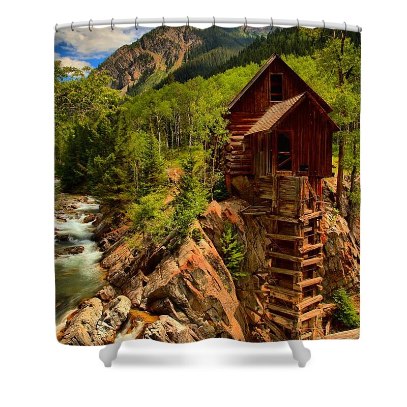 Crystal Colorado Shower Curtain featuring the photograph Historic Colorado by Adam Jewell